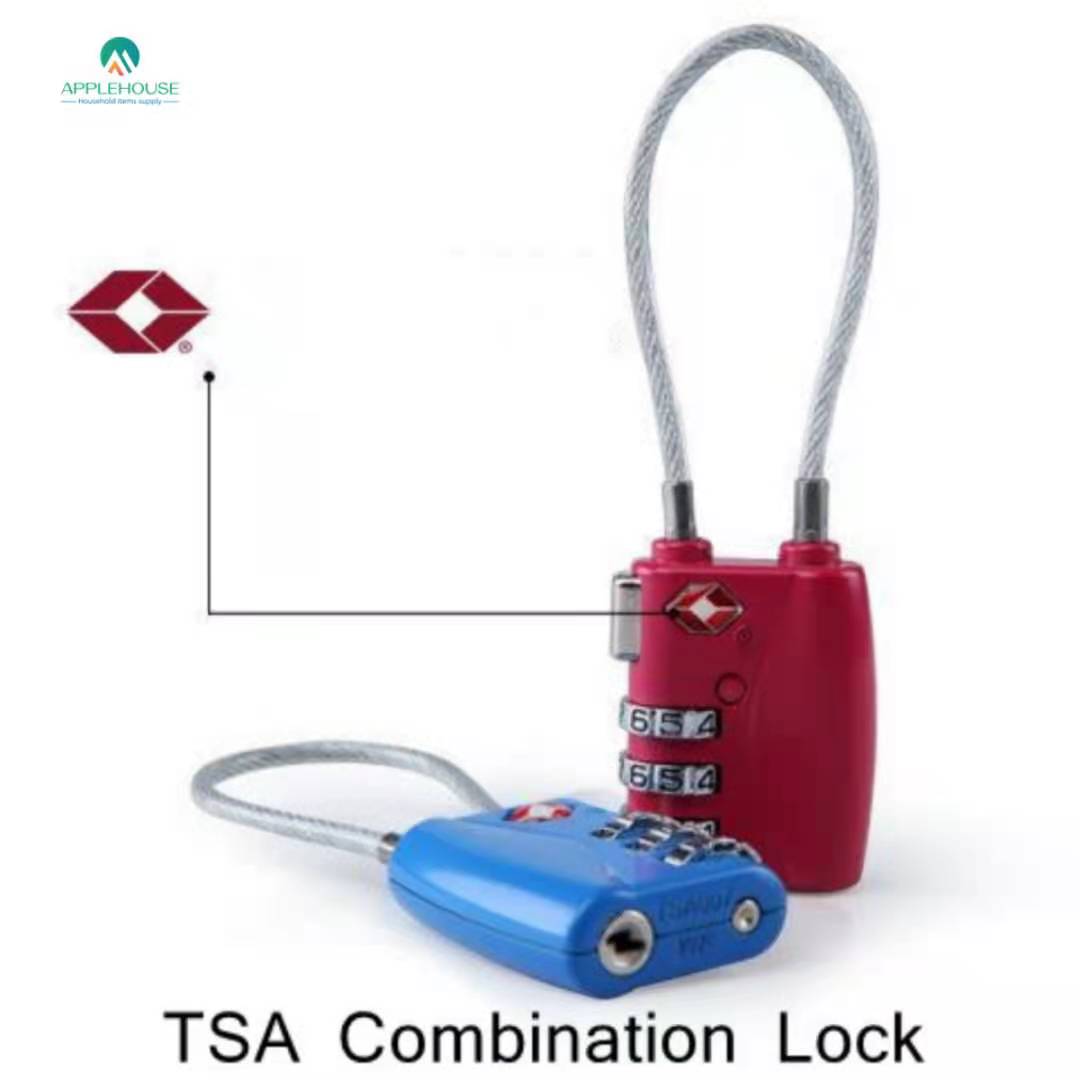 [SG seller]Overseas Travel ProductTSA719Just Tsa Lock Travel Suitcase Anti-Theft3Bit Steel Rope Password Lock