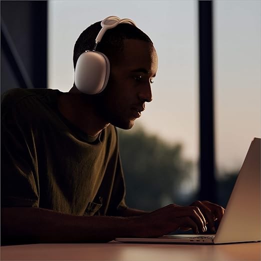 Apple AirPods Max Wireless Over-Ear Headphones, Active Noise Cancelling, Transparency Mode, Personalized Spatial Audio, Dolby Atmos, Bluetooth Headphones for iPhone – Space Gray Visit the Apple Store